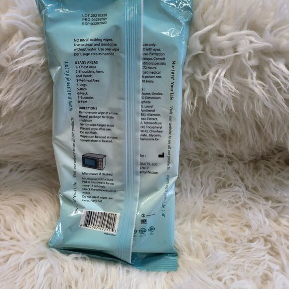 Nurture Ultra Thick Bathing Wipes 10ct package NIP - Picture 2 of 2